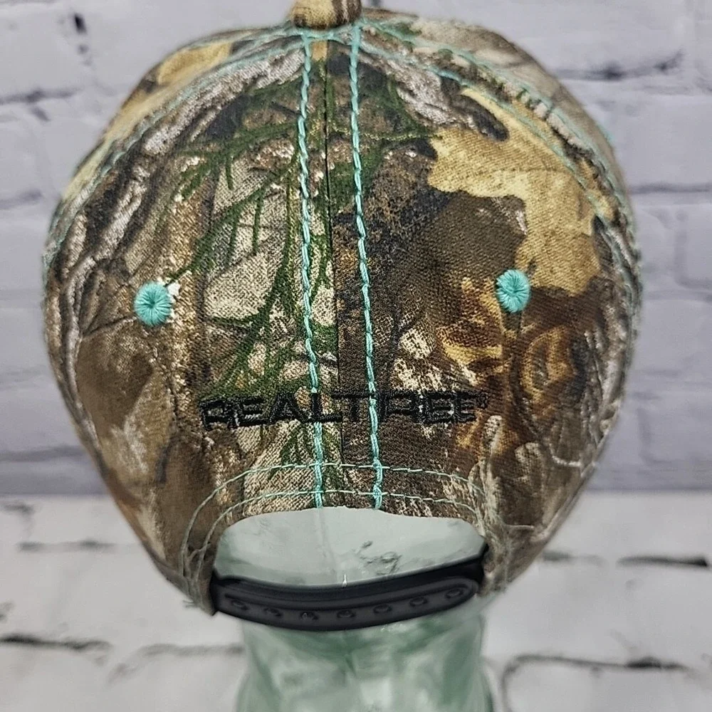 RealTree Hat Womens OSFM Camo‎ Glitter Antler Patch Snapback Outdoor Ball Cap
